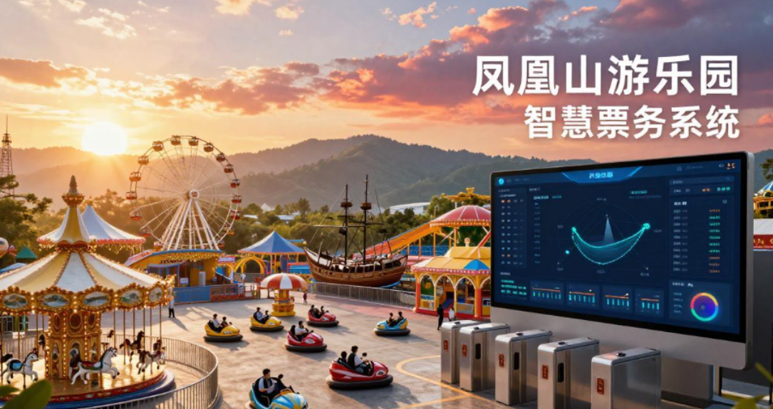 新疆凤凰山游乐园一卡通系统，手持机售票+检票功能和优势