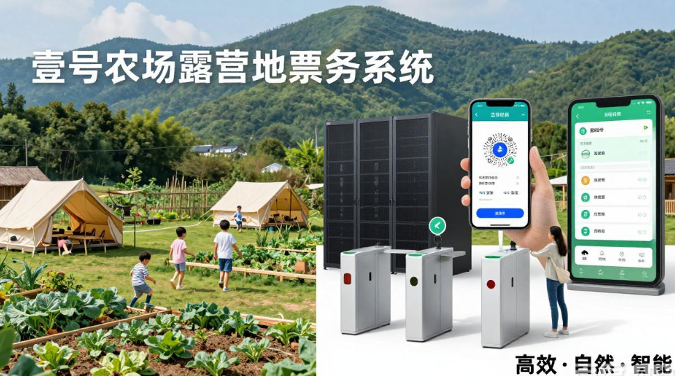 丰台国农·壹号农场露营地售检票系统和小泥人达成合作,新增售检票+餐饮收银设备