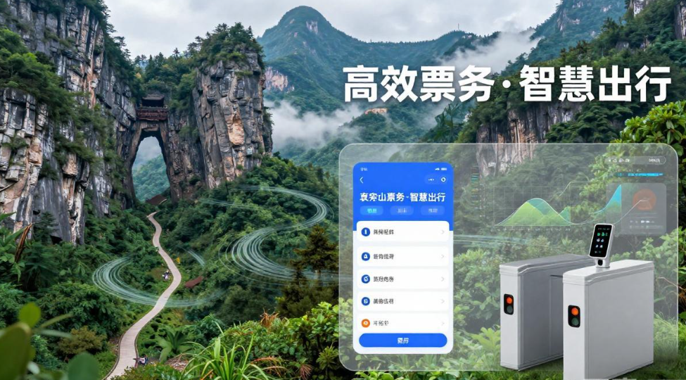 哀牢山4A景区售票+检票系统和小泥人达成合作,共筑智慧化建设