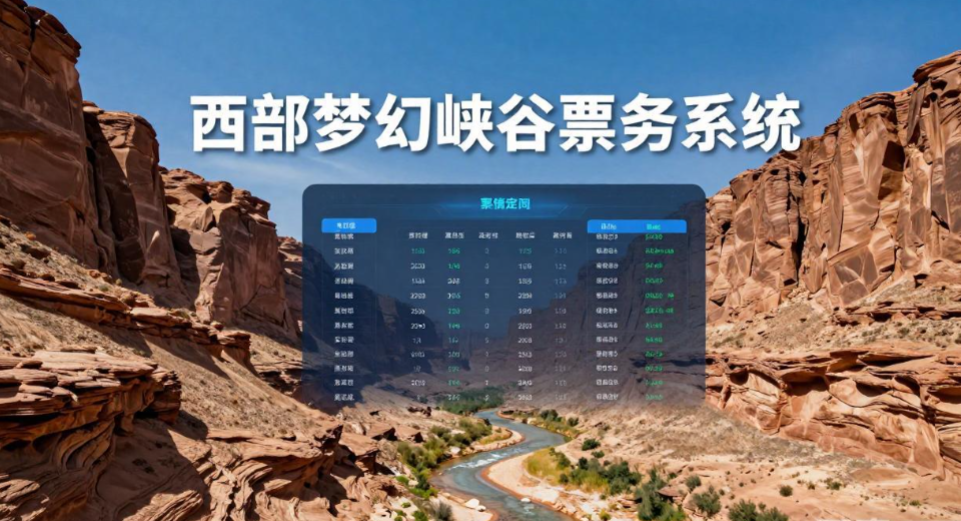 西部梦幻峡谷售检票系统和小泥人达成合作,一套轻量化硬软组合,跑通大漠峡谷票务闭环