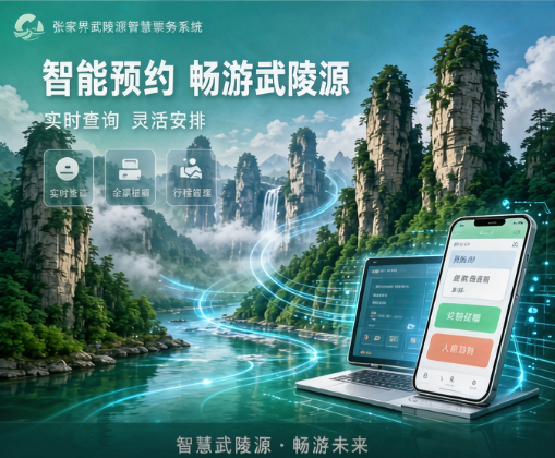 武陵源智慧票务系统:多业态五门票站与三索一梯分账