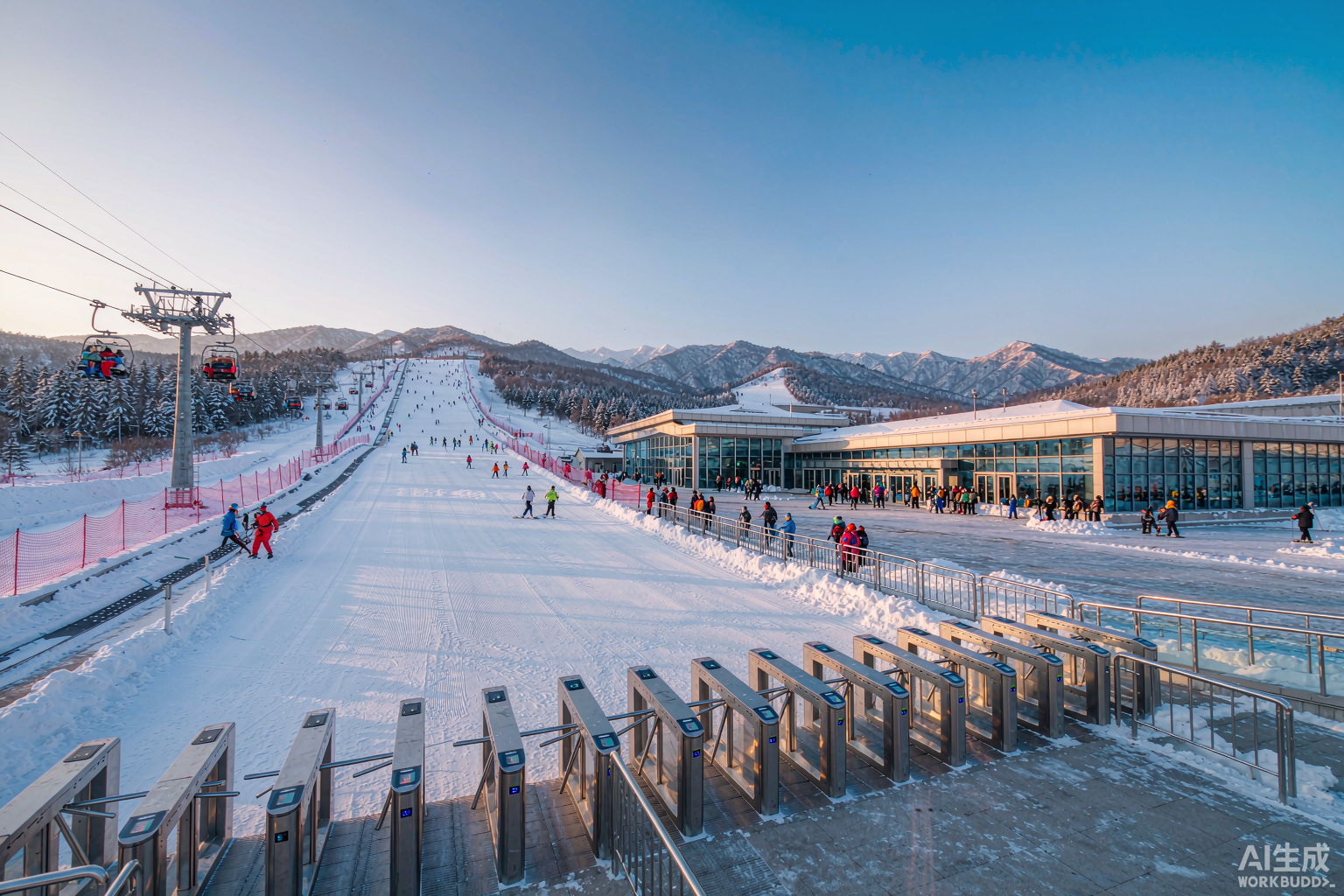 弯道山滑雪场解决方案：小泥人滑雪场一卡通系统打通双雪场